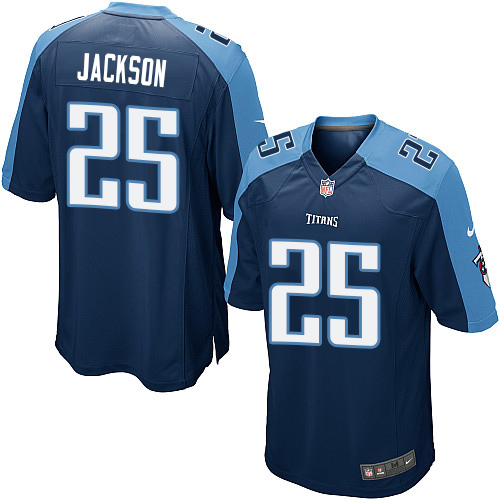Nike Titans #25 Adoree' Jackson Navy Blue Alternate Youth Stitched NFL Elite Jersey
